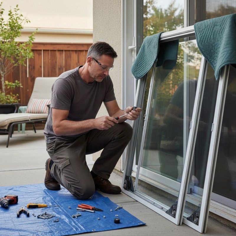 Sliding Door Track Repair in Overland Park, KS